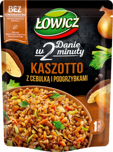 ŁOWICZ Kaszotto & Risotto buckwheat with onions and dried mushrooms 