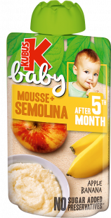 KUBUŚ Baby fruit mousse banana with porridge