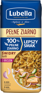 LUBELLA Wholegrain pasta spelt fusilli /twists