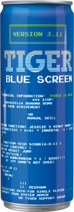 TIGER Classic energy drink apple-kiwi (Blue screen)