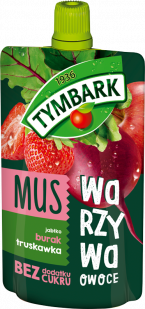 TYMBARK Fruit + Vegetable mousse apple-beetroot-strawberry