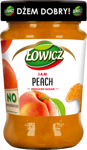 ŁOWICZ Jam with reduced sugar peach