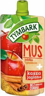 TYMBARK Fruit + Grain mousse apple-cinnamon-millet groats