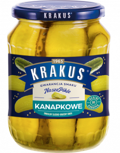 KRAKUS cucumbers pickled dill sliced