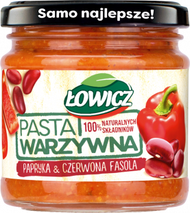 ŁOWICZ vegetable paste red pepper-red bean